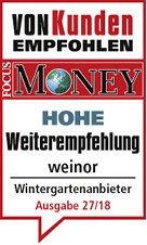 



Das Gütesiegel erhielt der Kölner Hersteller im Bereich Wintergärten.
