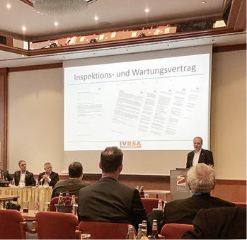 



IVRSA-Vorstand Hans-Albrecht Kohlmann stellte die neuen Instandhaltung bzw. Wartungsrichtlinien vor.
