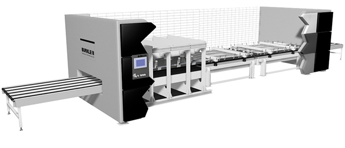 
Die neue Laminieranlage von Bürkle, die auf der glasstec der Flachglasbranche vorgestellt wurde, erfreute sich eines großen Besucherinteresses. 



