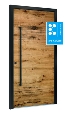 Die Lignum Haustürfüllungen mit Echtholzoberflächen von Rodenberg wurden mit dem pro-K award 2019 ausgezeichnet.