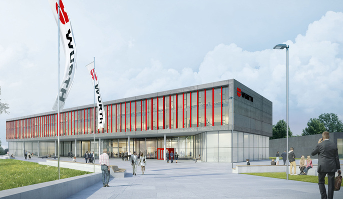 Die Adolf Würth GmbH & Co. KG, Mutterunternehmen der weltweit tätigen Würth-Gruppe baut ein Forschungs- und Entwicklungszentrum am Standort Künzelsau.