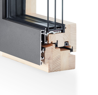 Das Integral Plus 40.92 zeichnet sich durch den flächenbündigen Flügel auf der Innenseite und den Verzicht auf Flügelprofile auf der Außenseite aus.