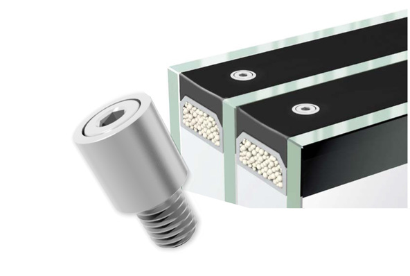 Der Swisspacer Air wird in den Randverbund eingesetzt und sorgt für Druckausgleich im Isolierglas.