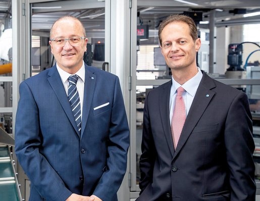 Links Guido Felix, Geschäftsführer Produktion, Technik, Supply Chain, Qualität, IT, HR und Finanzen Rechts Mark Hamori, Geschäftsführer Vertrieb und Marketing, Product Management und Produktentwicklung