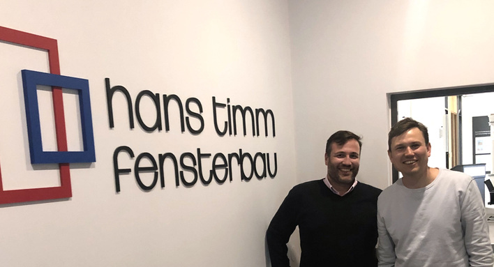 Tobias Gürtler, geschäftsführender Gesellschafter der IDALABS (r.) und Bastian Timm